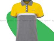 Mẫu Áo Polo Đồng Phục Công Ty Bưu Điện Vàng Xám