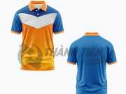 Mẫu Áo Polo Đồng Phục Công Ty Cam Xanh Trắng