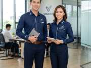 Mẫu Áo Sơ Mi Đồng Phục Tay Dài Màu Xanh Dương