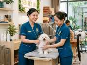 Mẫu Đồng Phục Nhân Viên Spa Thú Cưng