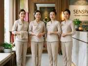 Mẫu Đồng Phục Kỹ Thuật Viên Nữ Spa Màu Be