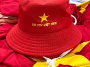 Nón Bucket In Hình Cờ Đỏ Sao Vàng Việt Nam 