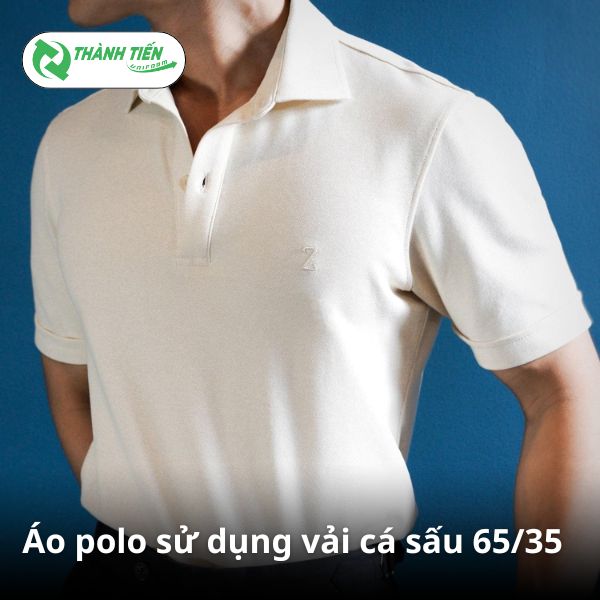 Áo polo sử dụng chất liệu vải cá sấu 65/35