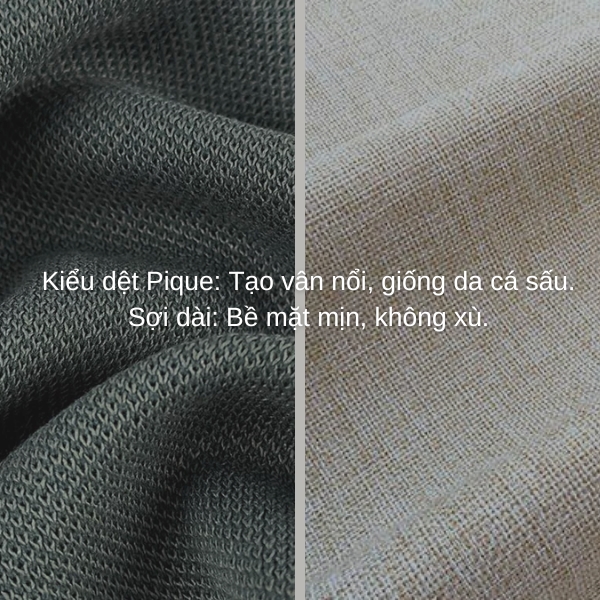 Đặc điểm cấu trúc vải cá sấu polyester