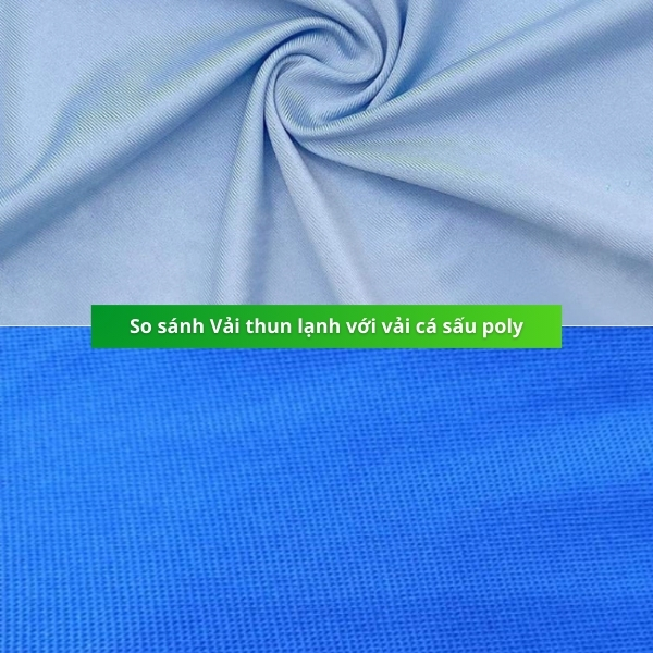 So sánh vỉa thun lạnh & vải thun cá sấu poly