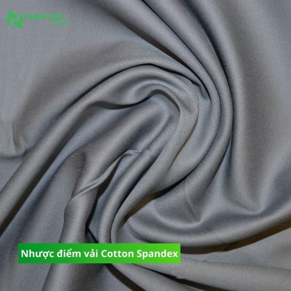 Nhược điểm vải cotton spandex