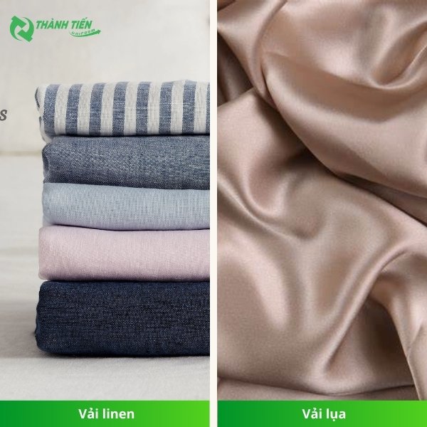 So sánh vải linen & vải lụa