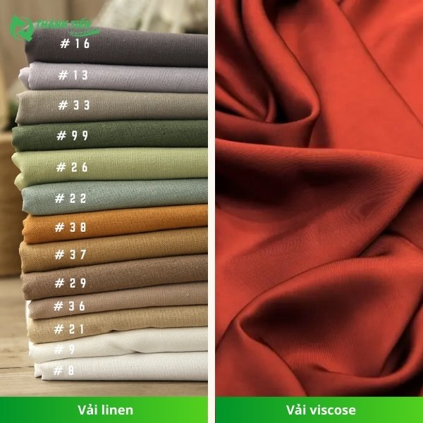 So sánh vải linen & vải viscose