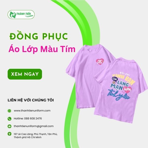 Mẫu Đồng Phục Áo Lớp Màu Tím Đẹp, Thu Hút