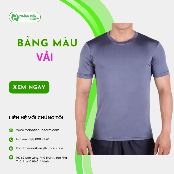 Bảng Màu Vải May Đồng Phục Áo Thun