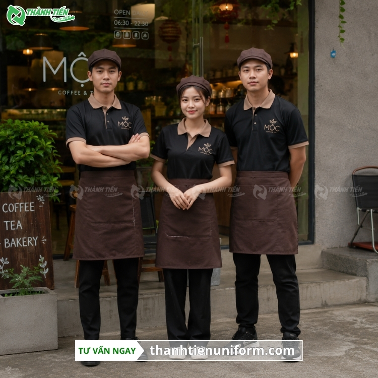Mẫu áo đồng phục quán cafe​