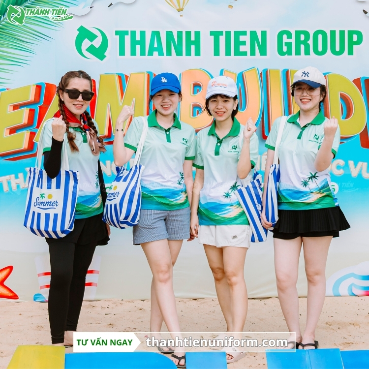 Mẫu Áo Đồng Phục Team Bulding Công Ty Thành Tiến Group Năm 2026
