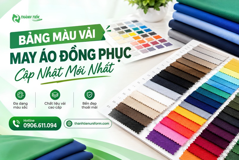 Bảng Màu Vải May Áo Đồng Phục Cập Nhật Mới Nhất