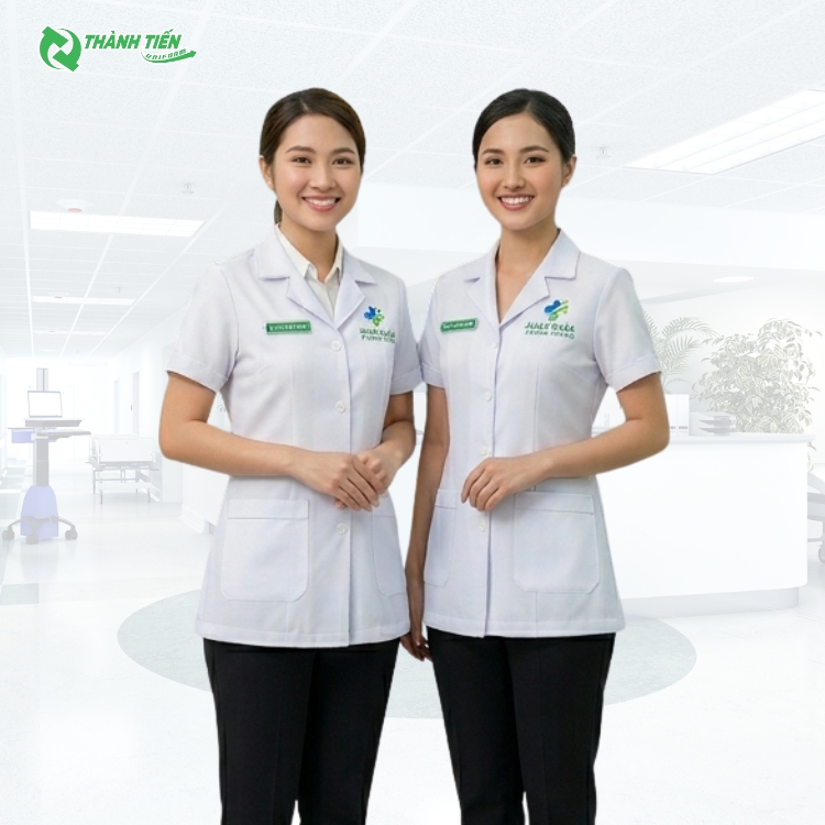 Mẫu Áo Blouse Dược Sĩ Cao Cấp 