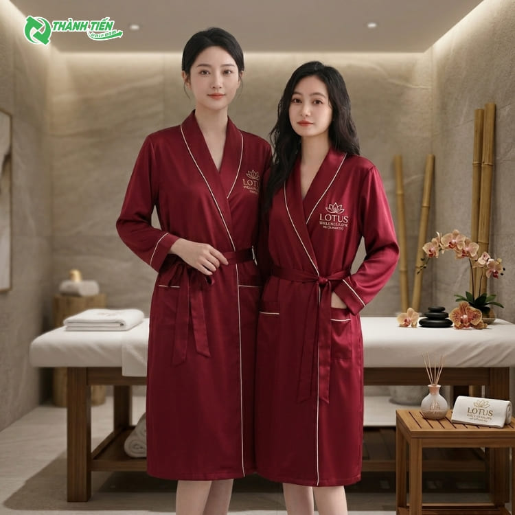 Mẫu Áo Choàng Spa Cho Khách 
