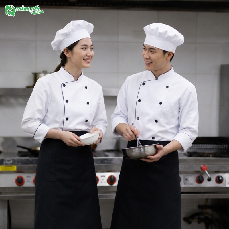 Nón bếp màu trắng