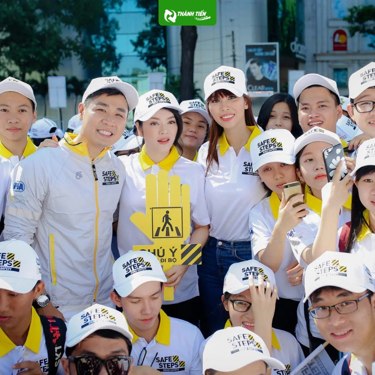 Mẫu Áo Thun Sự Kiện SAFE STEPS