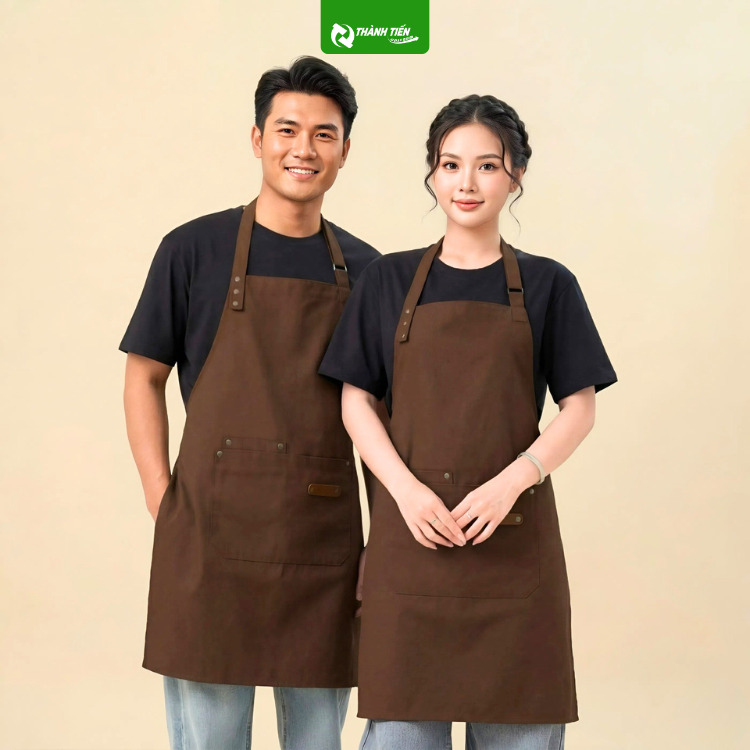 Tạp dề màu nâu