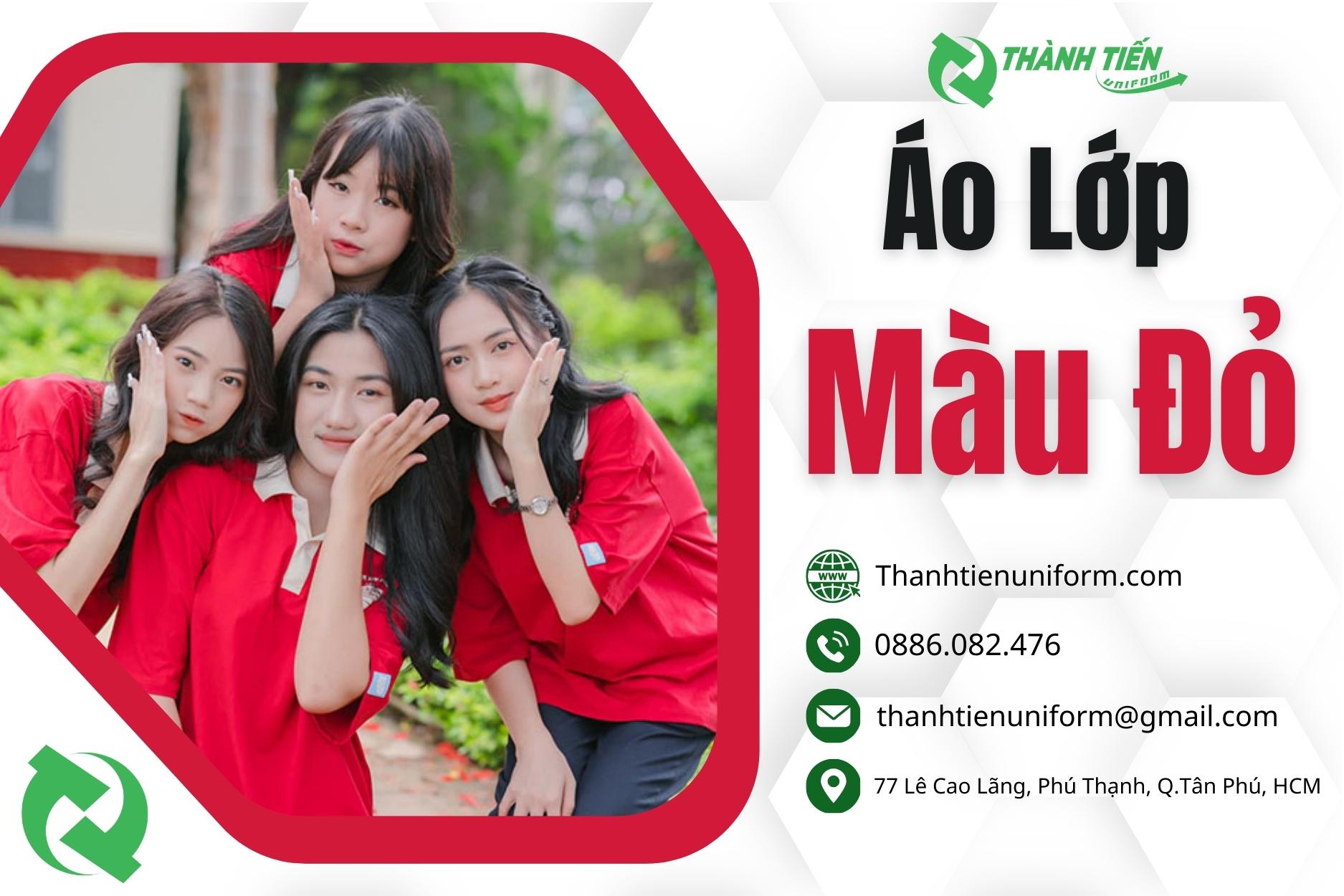 30+ Mẫu Áo Lớp Màu Đỏ Đẹp, Độc Đáo