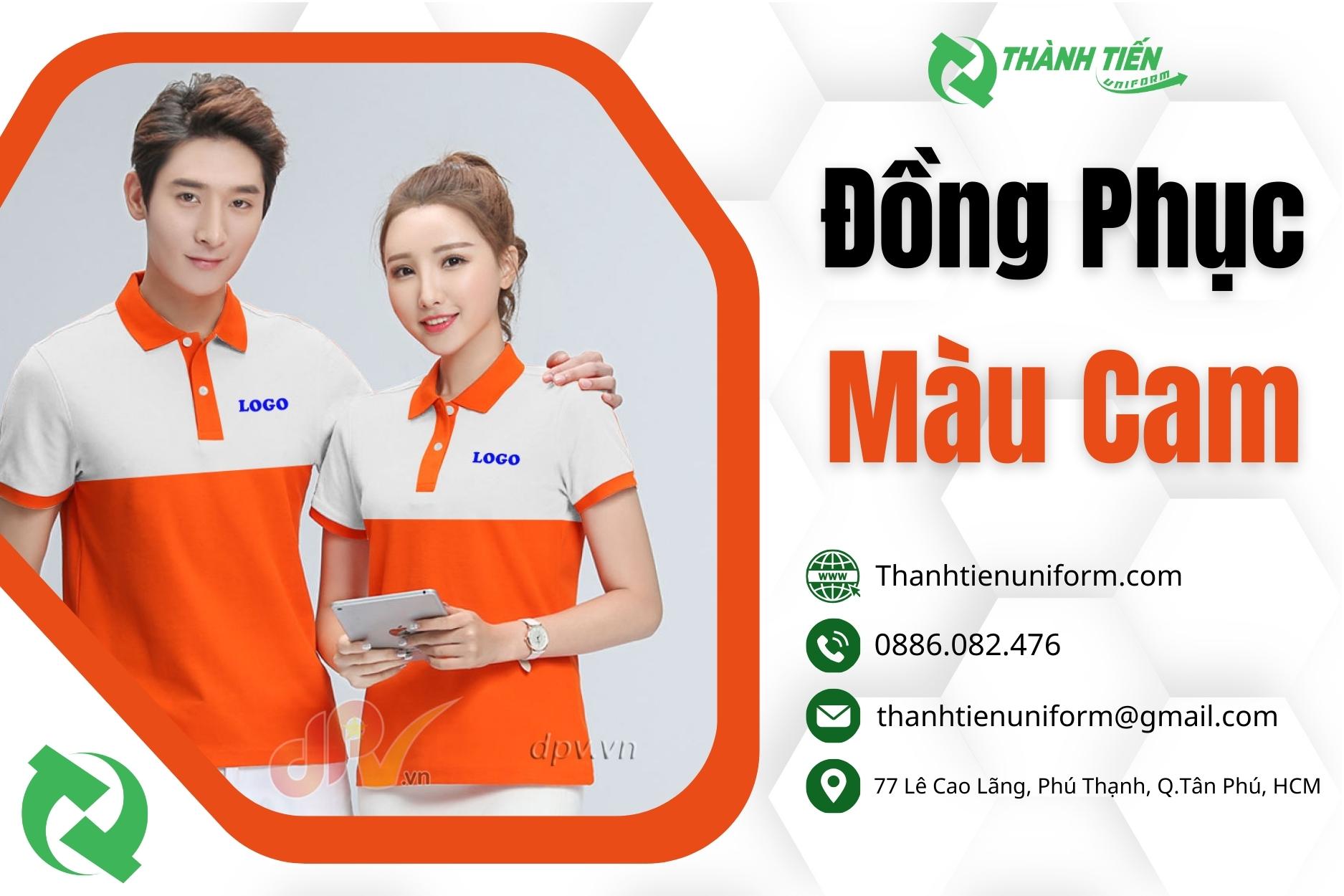 99+ Mẫu Áo Đồng Phục Màu Cam Đẹp Mới Nhất